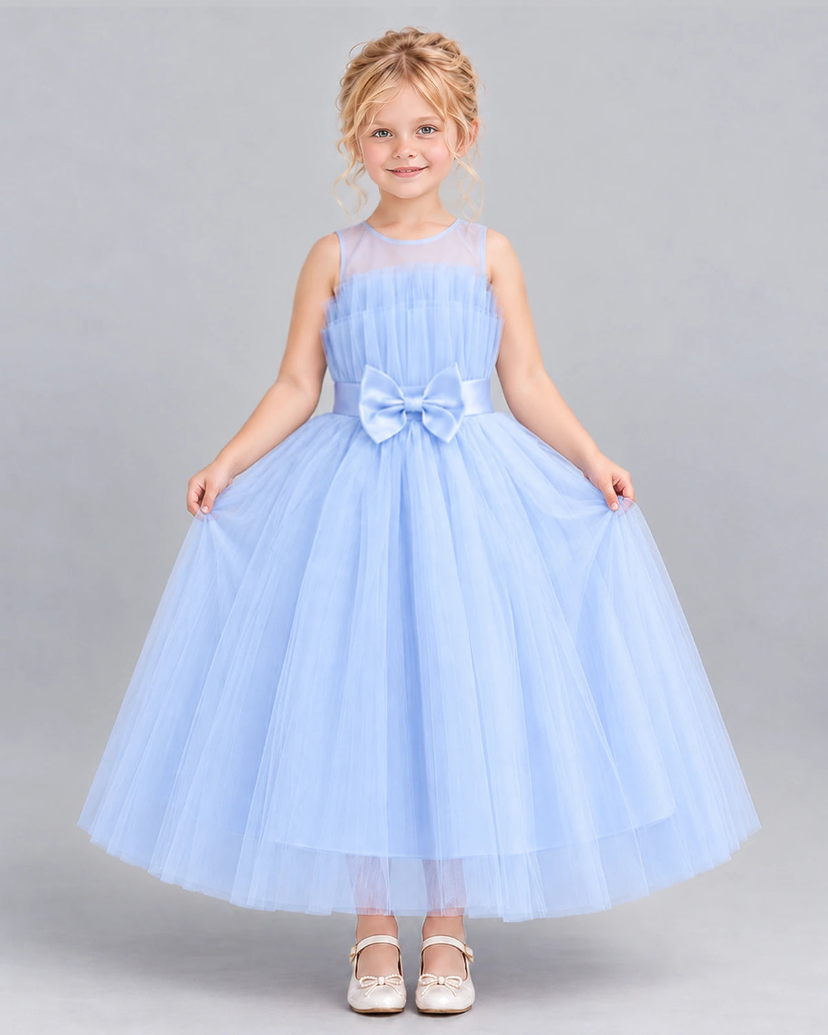 Lavender Ball Gown Girls Formal Dress Pose [Shared]