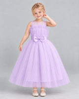Lilac Ball Gown Girls Formal Dress Front