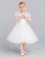 White Ball Gown Girls Formal Dress Pose [Shared]