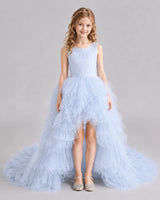 Lavender A-line Girls Pageant Dresses Front