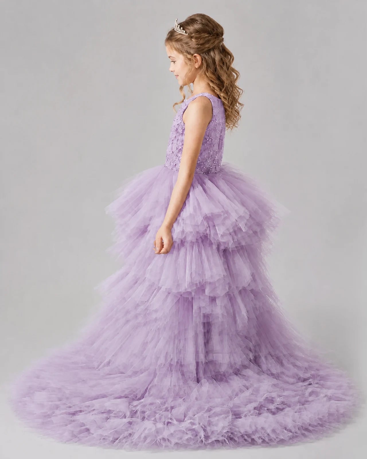 Wisteria A-line Girls Pageant Dresses Back