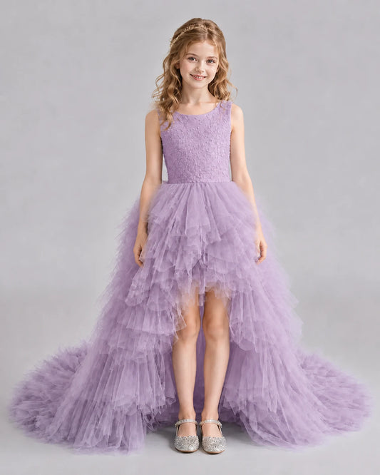 Wisteria A-line Girls Pageant Dresses Front