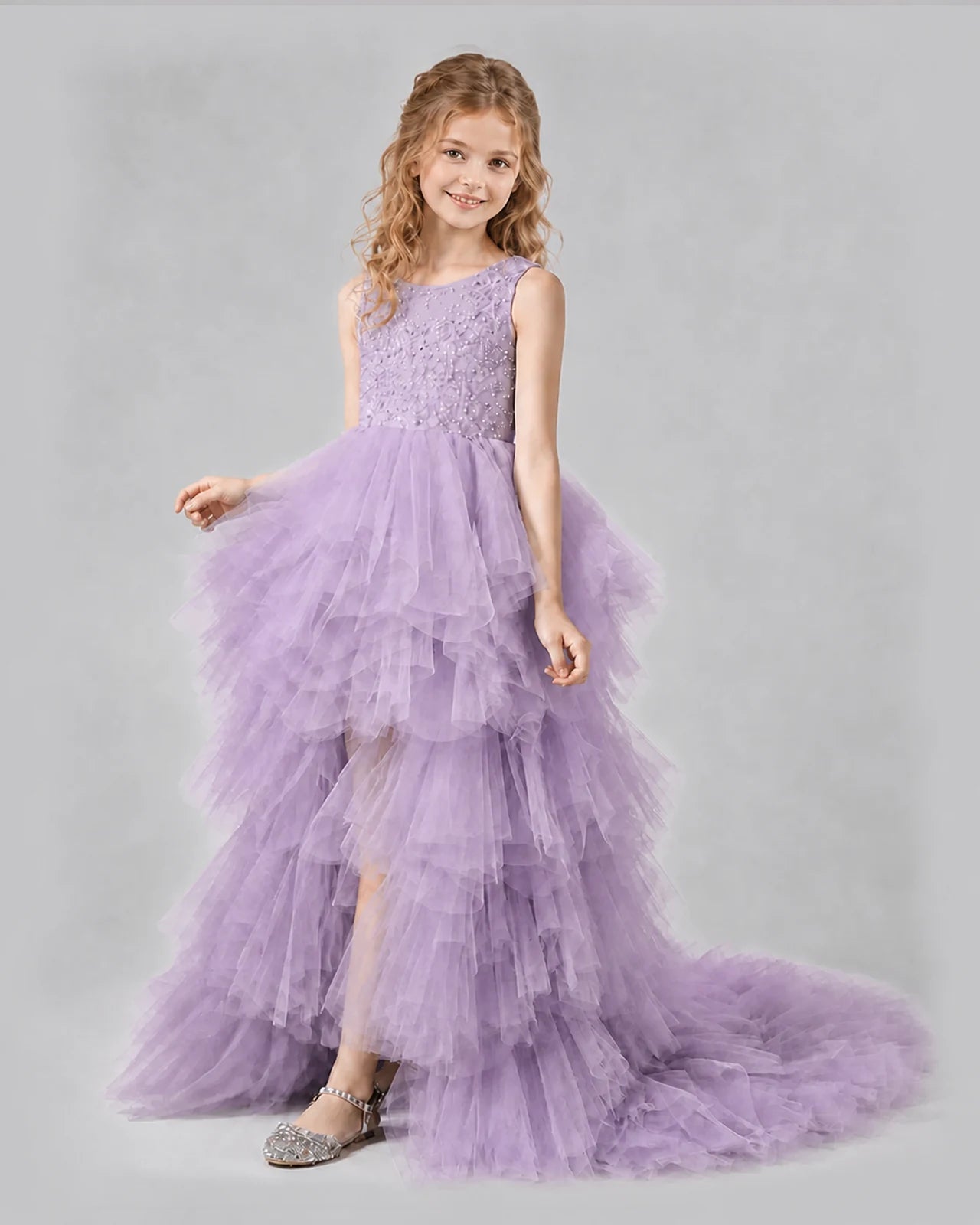 Wisteria A-line Girls Pageant Dresses Side