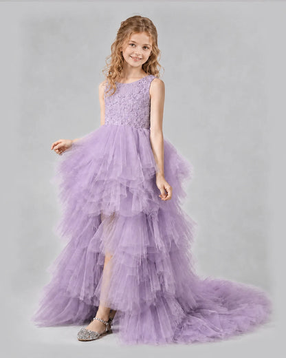 Wisteria A-line Girls Pageant Dresses Side