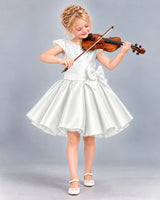 Ivory Ball Gown Girls Formal Dress Front