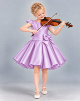 Lilac Ball Gown Girls Formal Dress Front