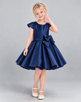 Navy Blue Ball Gown Girls Formal Dress Pose [Shared]
