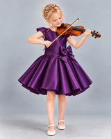 Purple Ball Gown Girls Formal Dress Front