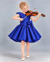 Royal Blue Ball Gown Girls Formal Dress Front