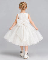 Ivory Ball Gown Flower Girl Dress Back [Shared]