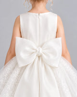 Ivory Ball Gown Flower Girl Dress Back_Detail [Shared]