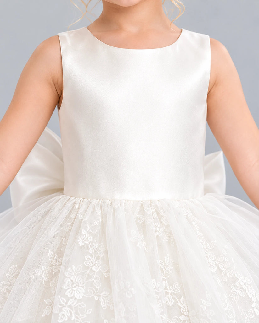 Ivory Ball Gown Flower Girl Dress Detail [Shared]