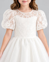 Ivory Ball Gown Flower Girl Dress Detail [Shared]