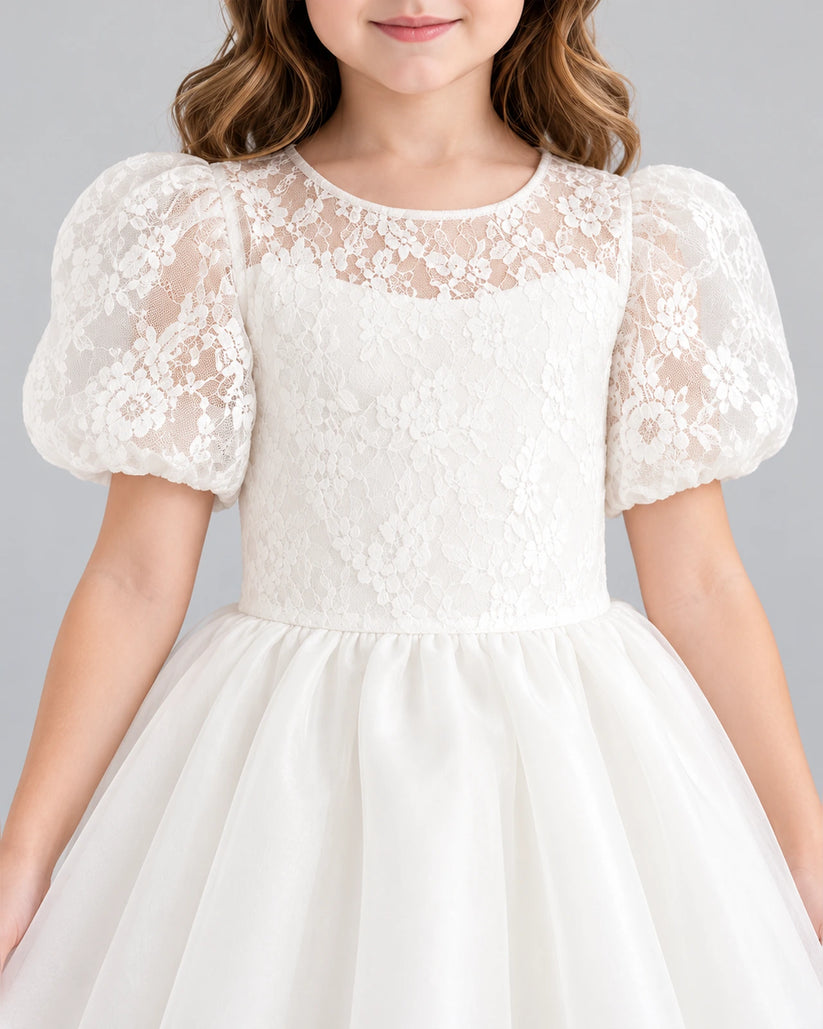 Ivory Ball Gown Flower Girl Dress Detail [Shared]