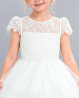 Ivory Ball Gown Flower Girl Dress Detail [Shared]