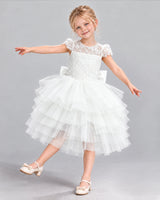 Ivory Ball Gown Flower Girl Dress Pose [Shared]