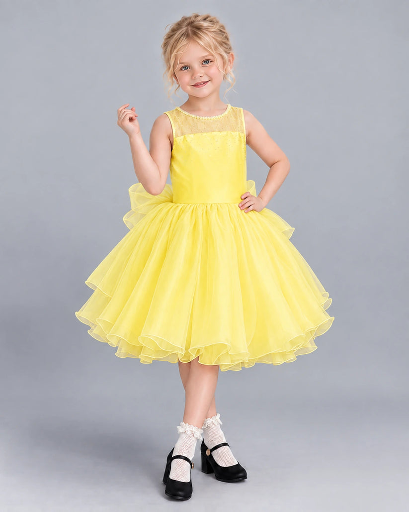 Daffodil Ball Gown Girls Formal Dress Front