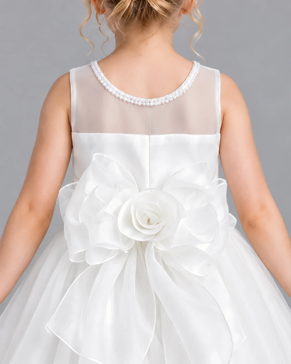 Ivory Ball Gown Girls Formal Dress Back_Detail [Shared]
