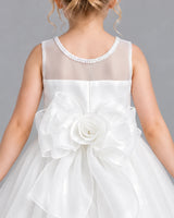 Ivory Ball Gown Girls Formal Dress Back_Detail [Shared]