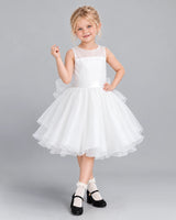 Ivory Ball Gown Girls Formal Dress Front