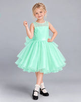Mint Green Ball Gown Girls Formal Dress Front