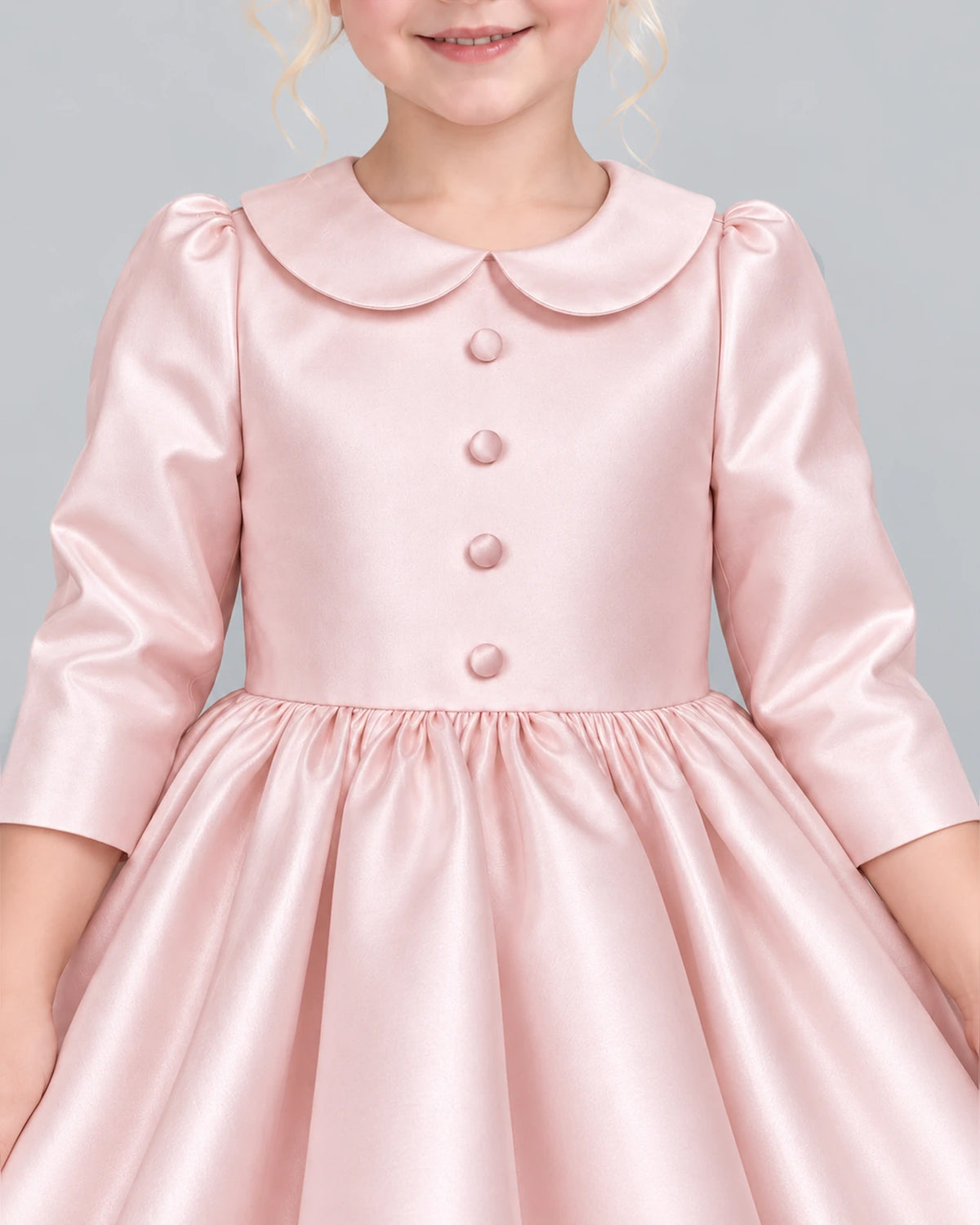 Blush Pink A-line Girls Formal Dress Detail [Shared]