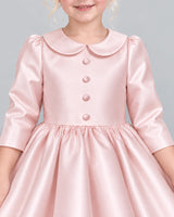 Blush Pink A-line Girls Formal Dress Detail [Shared]