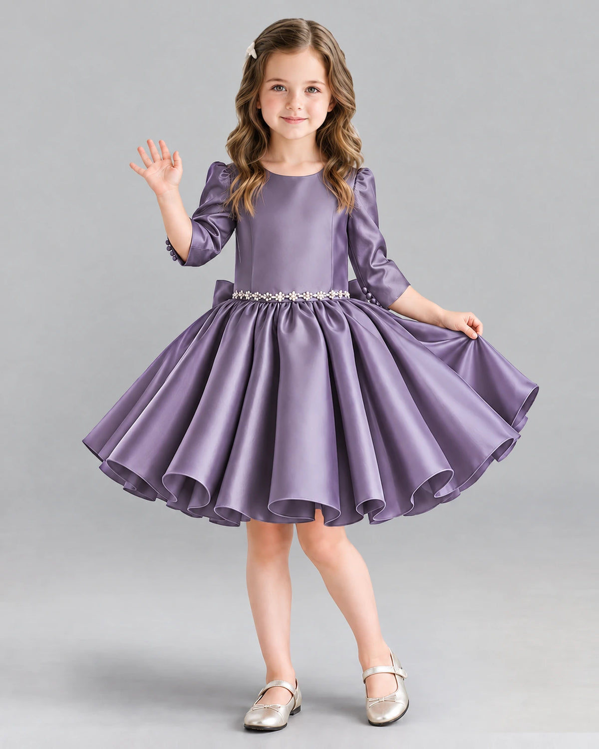Wisteria Ball Gown Girls Formal Dress Front