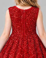 Red A-line Girls Formal Dress Back_Detail [Shared]