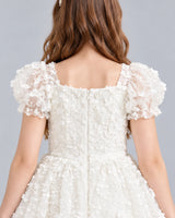 Ivory Ball Gown Flower Girl Dress Back_Detail [Shared]