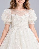 Ivory Ball Gown Flower Girl Dress Detail [Shared]