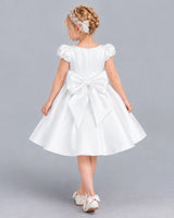 Ivory Ball Gown Girls Formal Dress Back [Shared]