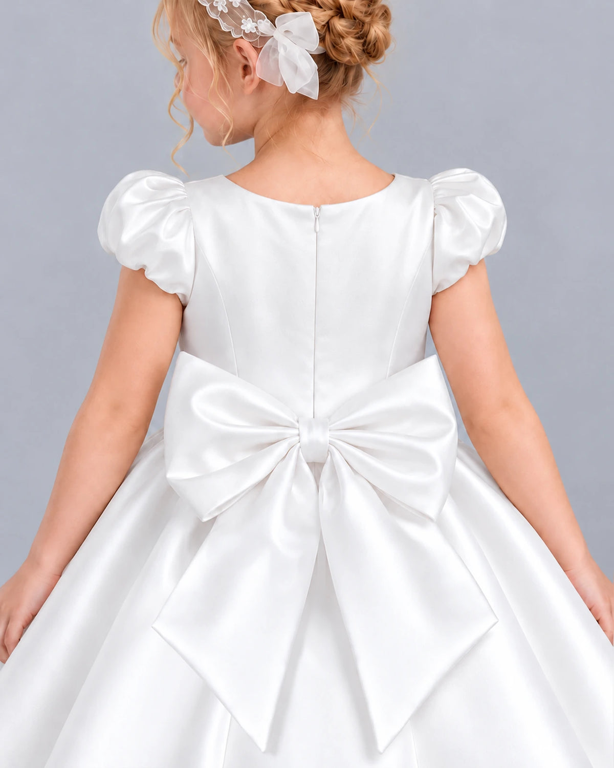 Ivory Ball Gown Girls Formal Dress Back_Detail [Shared]