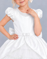 Ivory Ball Gown Girls Formal Dress Detail [Shared]