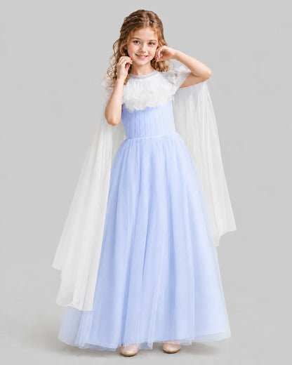 Lavender A-line Girls Formal Dresses Pose