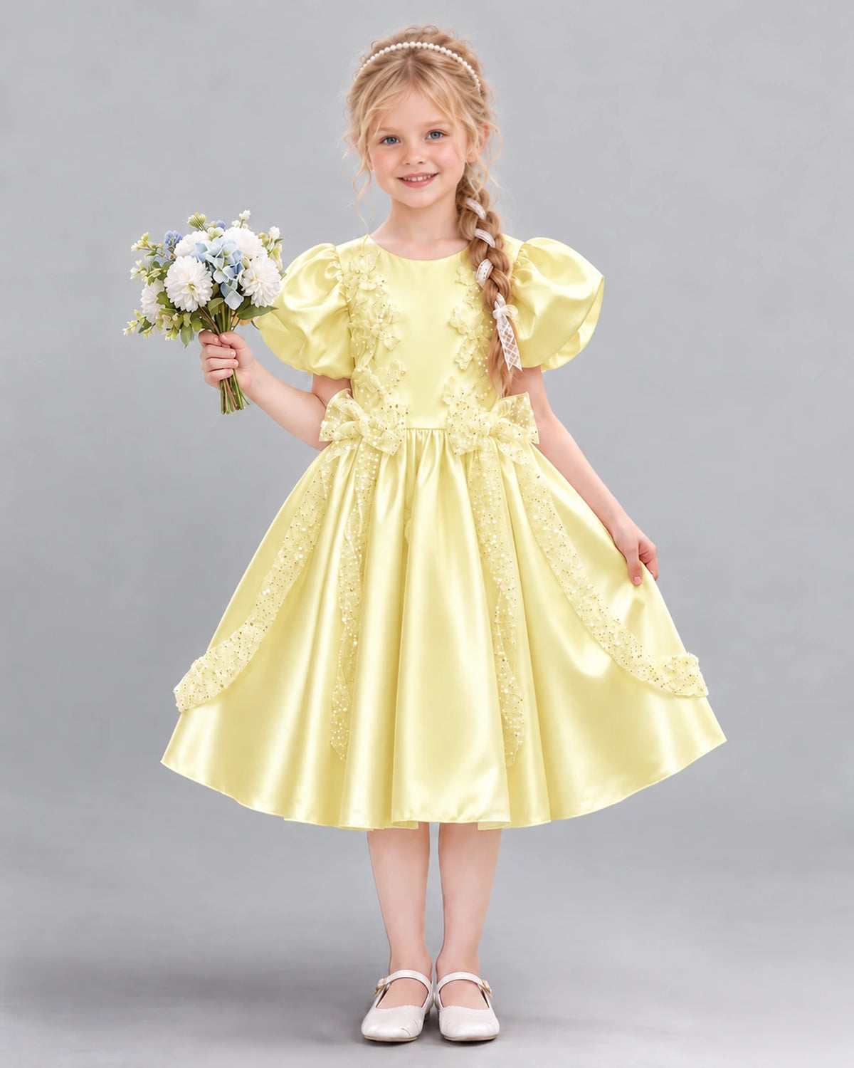 Daffodil A-line Girls Formal Dress Front