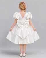 Ivory A-line Girls Formal Dress Back [Shared]