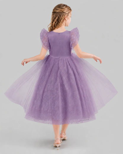 Wisteria Ball Gown Flower Girl Dresses Back