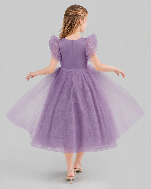 Wisteria Ball Gown Flower Girl Dresses Back