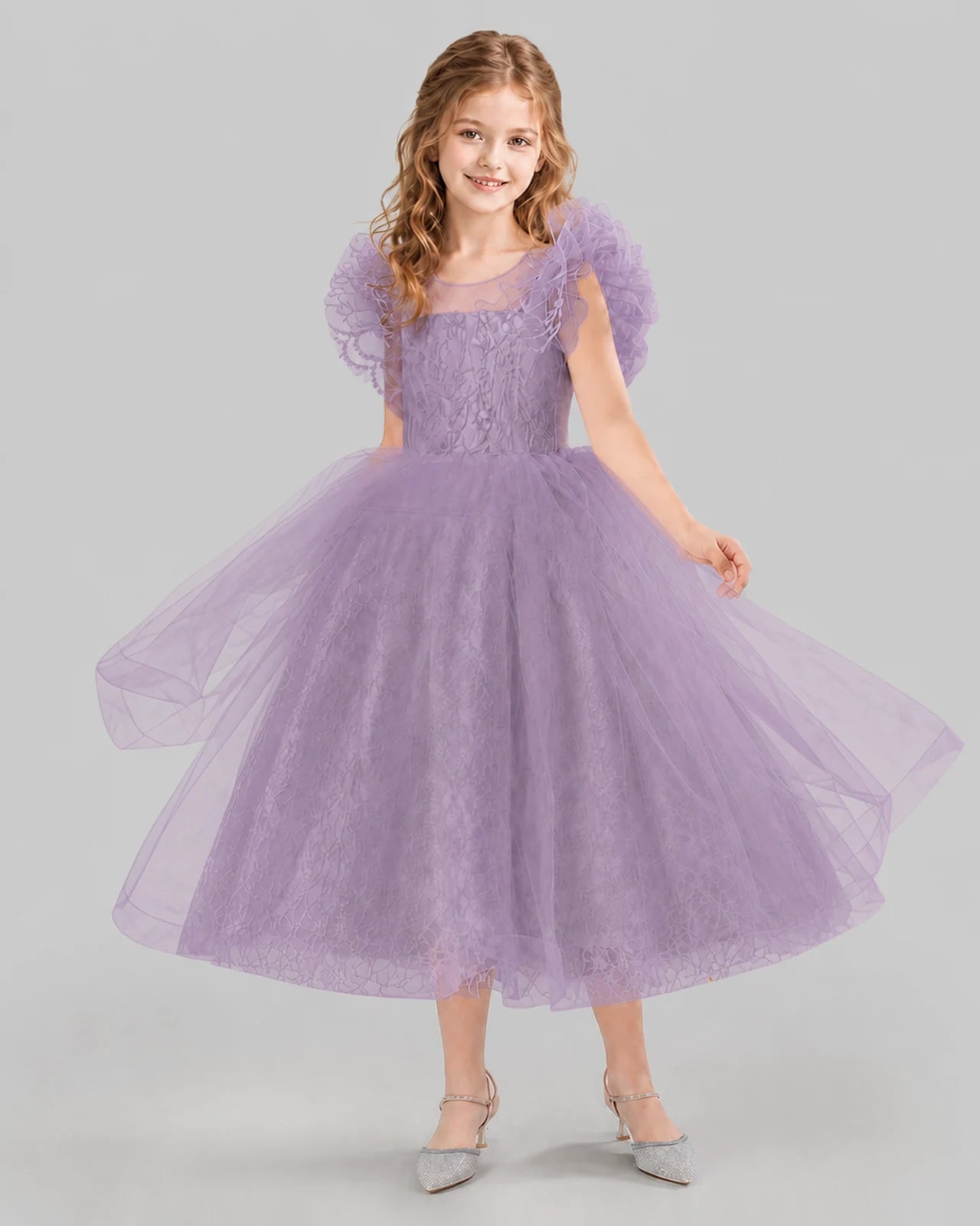Wisteria Ball Gown Flower Girl Dresses Side