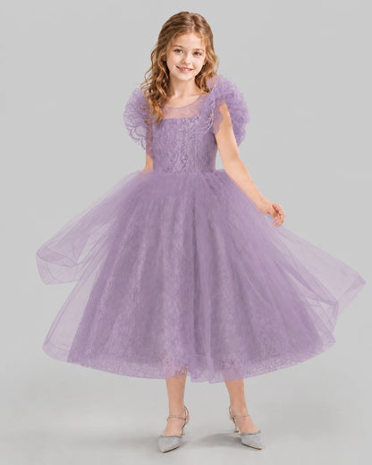 Wisteria Ball Gown Flower Girl Dresses Side