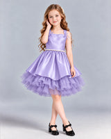 Lavender A-line Girls Formal Dress Front