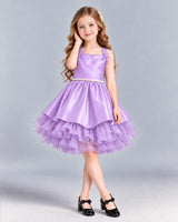 Lilac A-line Girls Formal Dress Front