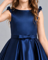 Navy Blue Ball Gown Girls Formal Dress Detail [Shared]