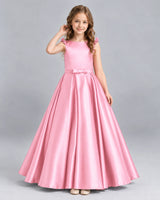 Pink Ball Gown Girls Formal Dress Front