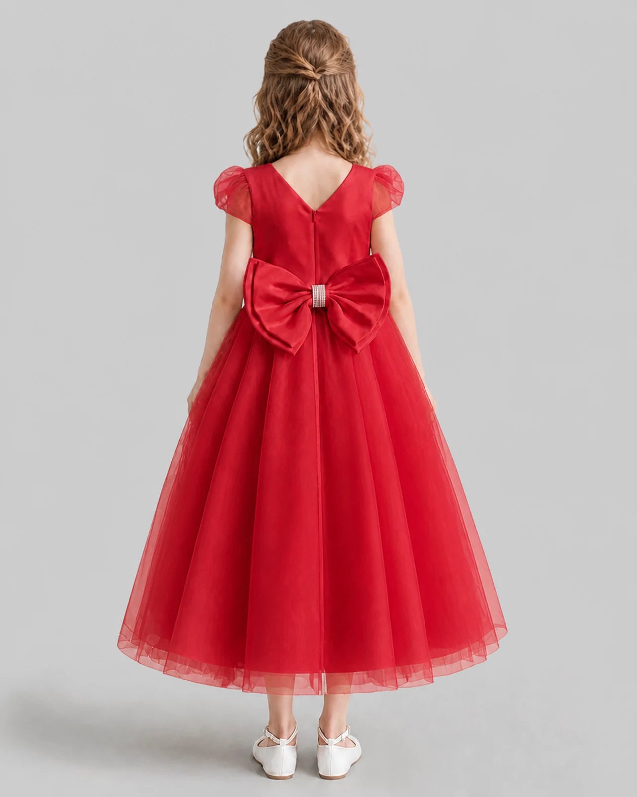 Windred A-line Flower Girl Dresses Back