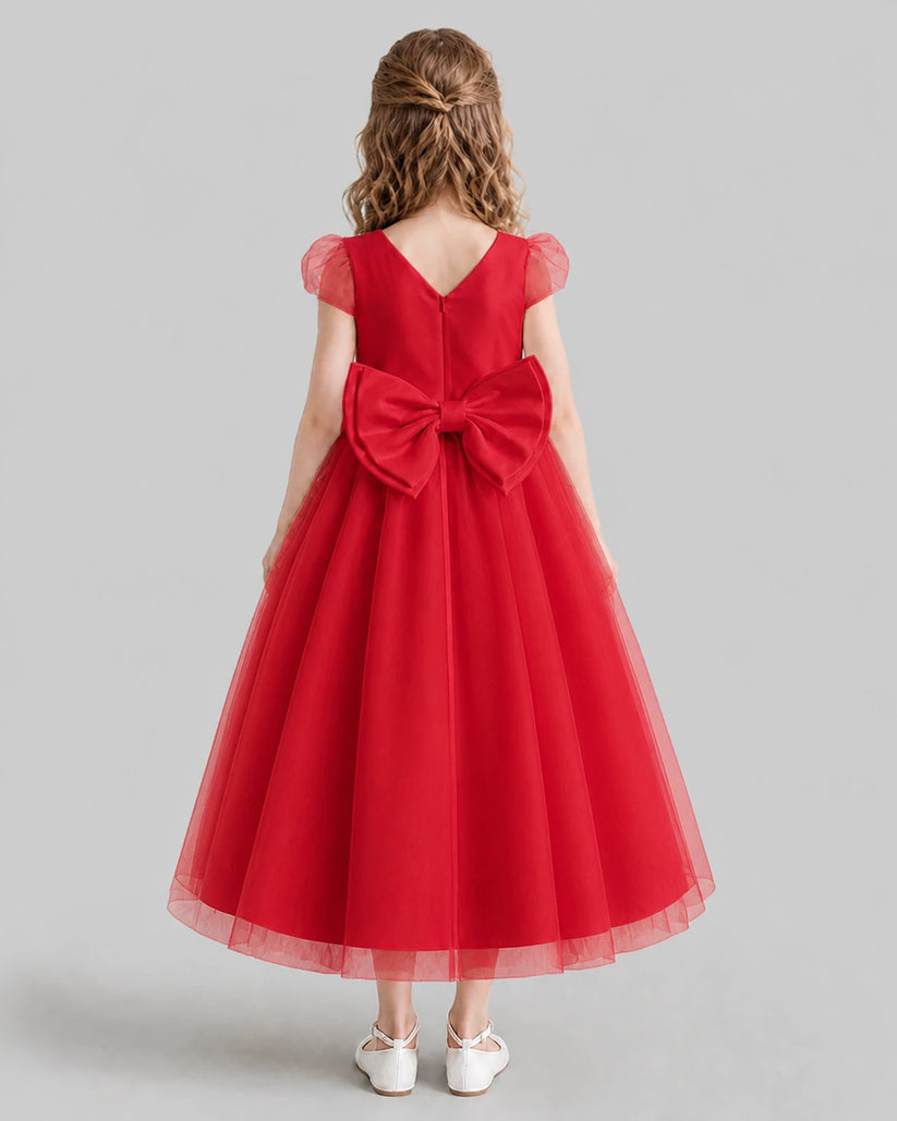 Windred A-line Flower Girl Dresses Back