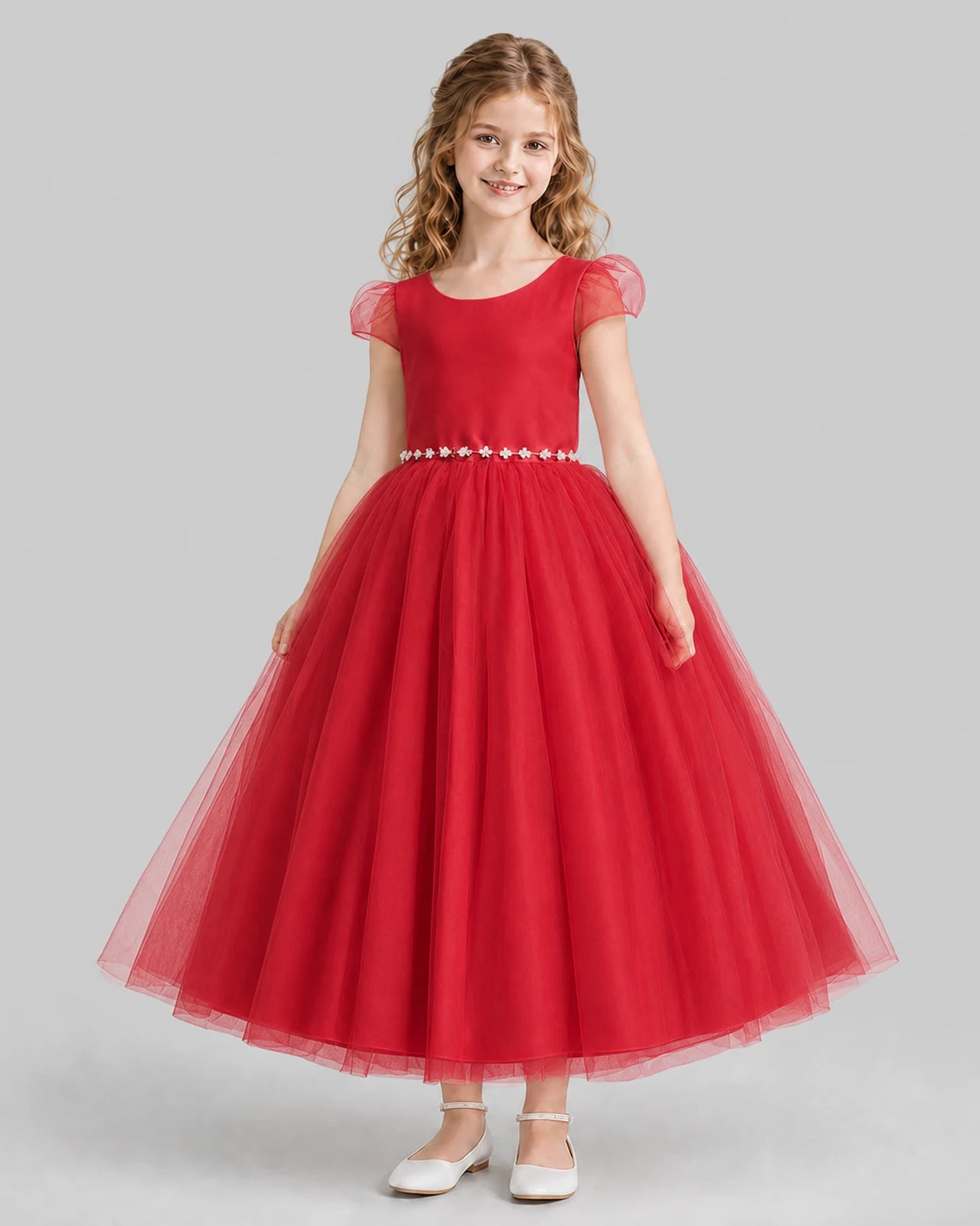 Windred A-line Flower Girl Dresses Front