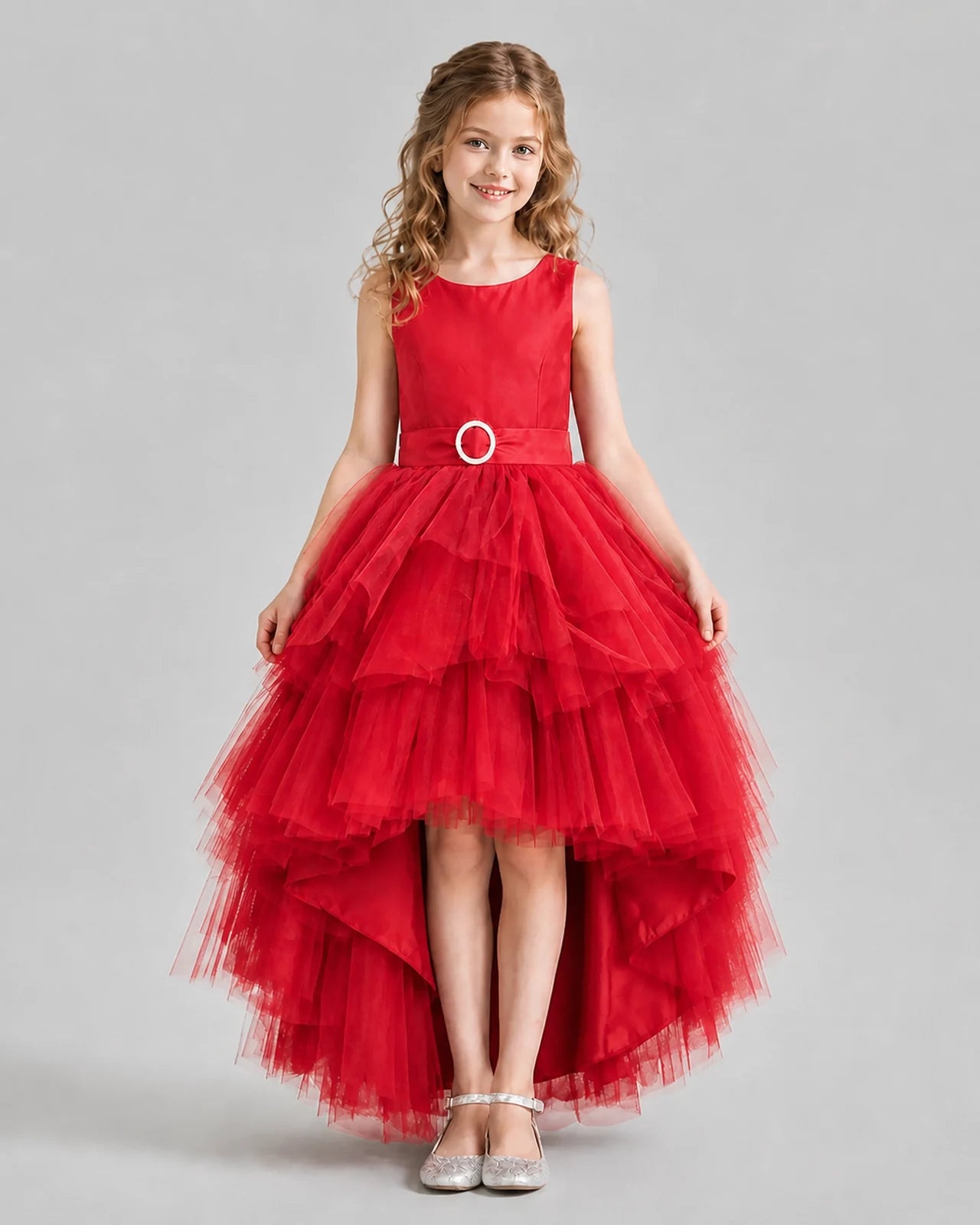 Windred Flared Girls Formal Dresses Pose
