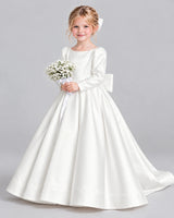 Ivory Ball Gown Girls Formal Dress Front